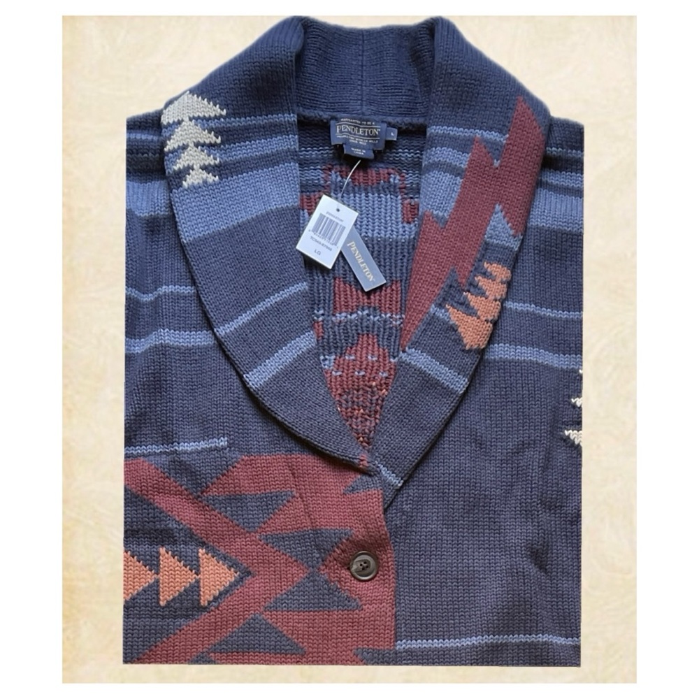 Pendleton Women's Size Large Shawl Collar Long Cardigan Sweater Nwt